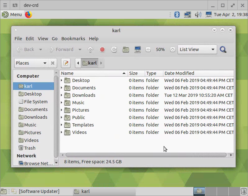 Virtual Linux Remote Desktop